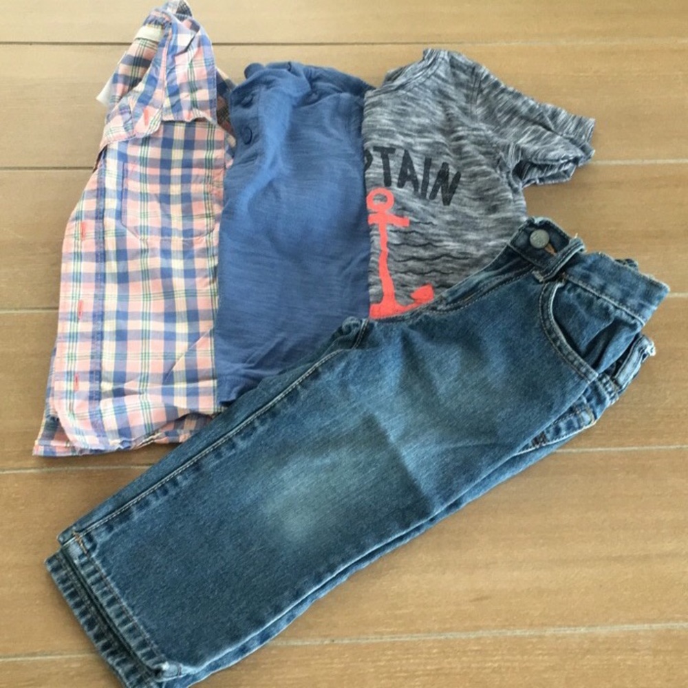 18 month Baby Toddler Boy Lot Shirts Pants Outfits